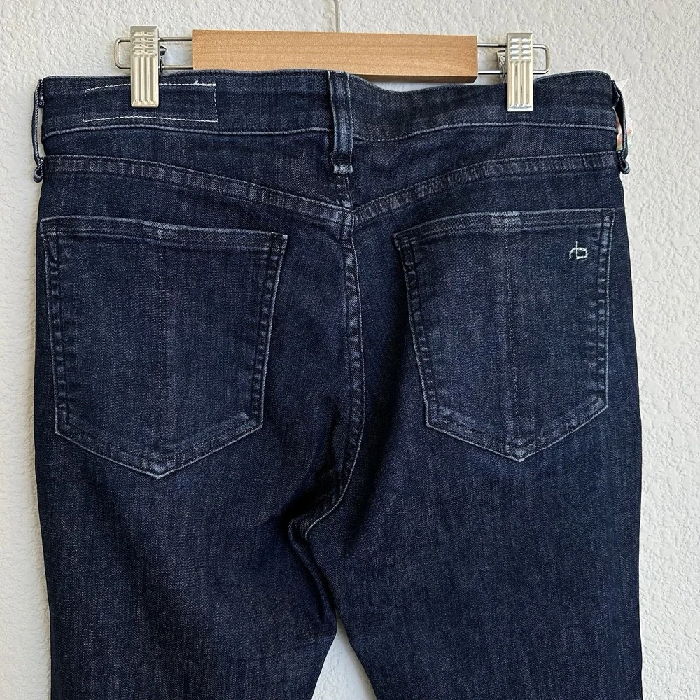 Rag &‎ Bone Women's Cate Mid-Rise Ankle Skinny Blue Jeans, Size 27, Stretch - Picture 8 of 11